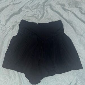 Aerie Black Crossover Skirt